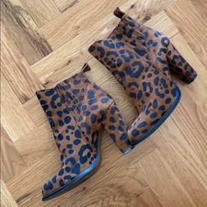 Zara Leopard Booties